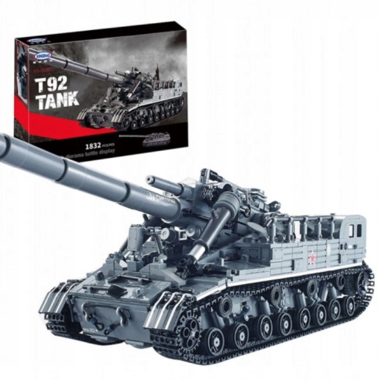

Klocki Duży Ruski Czołg T92 Wojsko Armata Działo