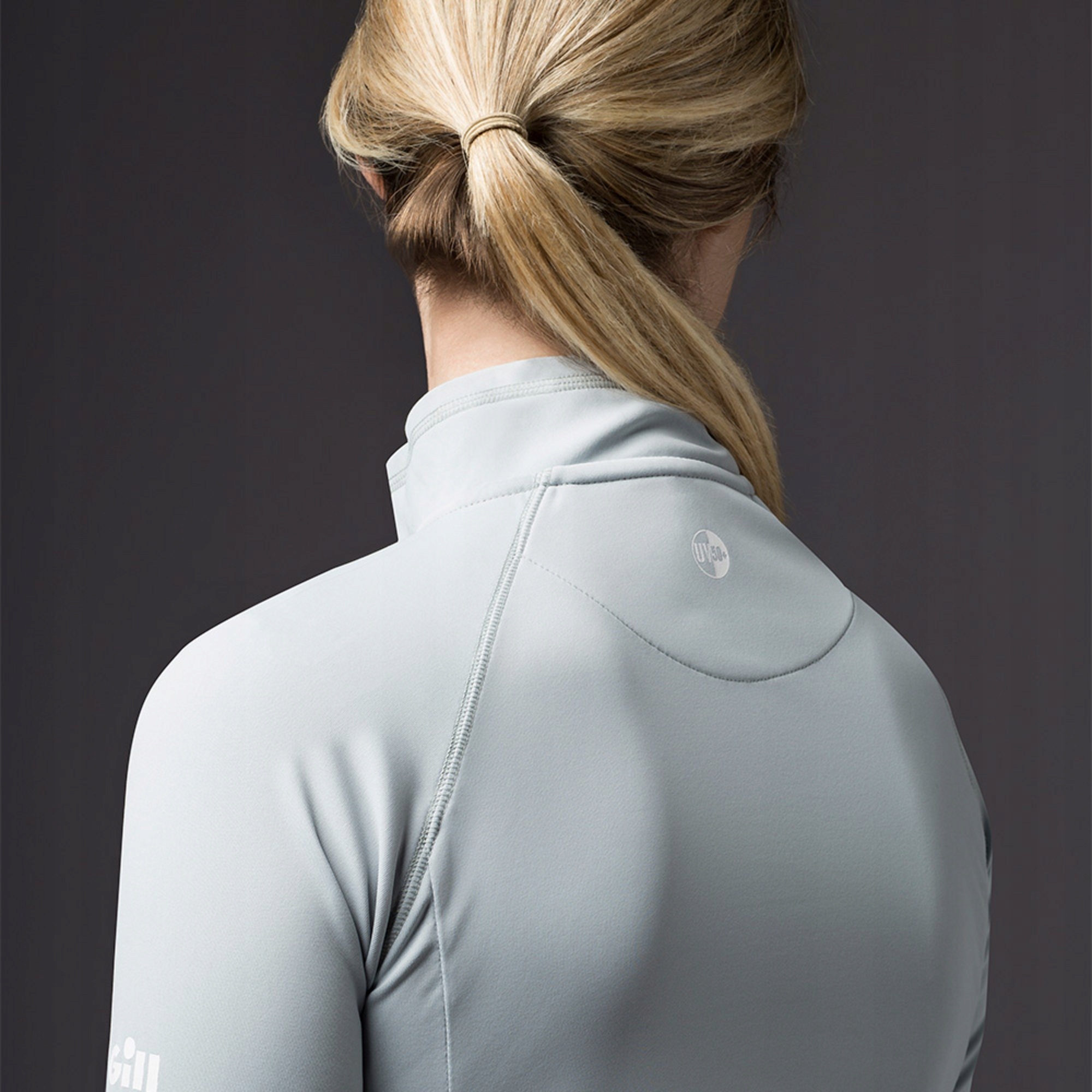 KOSZULKA UV TEC DŁUGI RĘKAW DAMSKA SZARA 10 dla załogi żeglarskiej Rodzaj koszulka