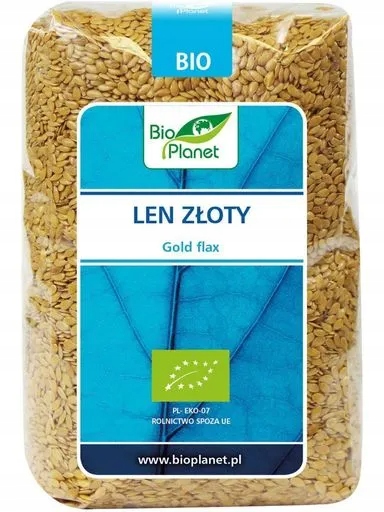 6x Len zlatý Bio 400 g