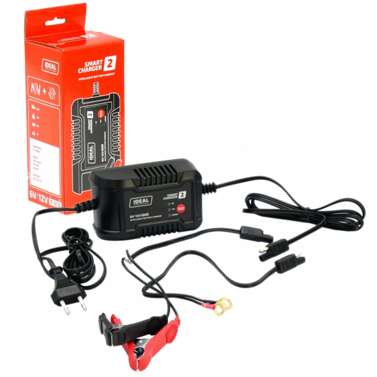 PROSTOWNIK ŁADOWARKA IDEAL SMART CHARGER 2 6/12V PAKIET SMART