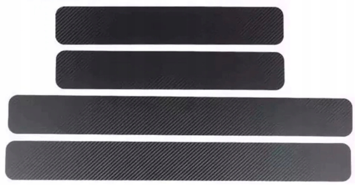 

4x Naklejki Nakładka Na Progi Carbon Taśma Ozdobna