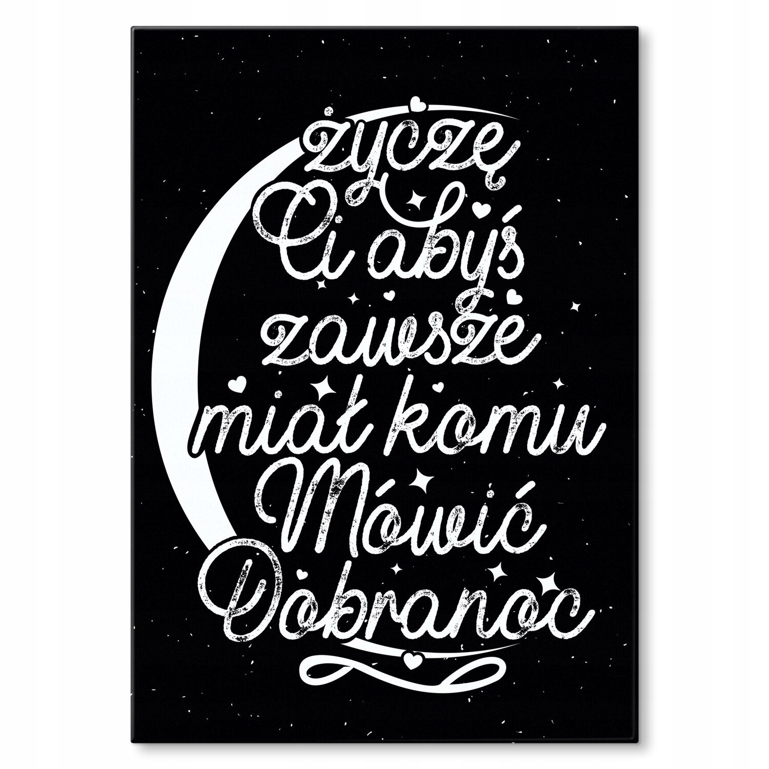 Kovový plakát Dobrou noc Dárek 30 x 42 cm