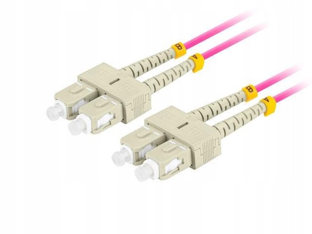 Patchcord światłowodowy Lanberg MM Sc/upc-sc/upc Duplex 3.0mm OM4 50/125 Ls