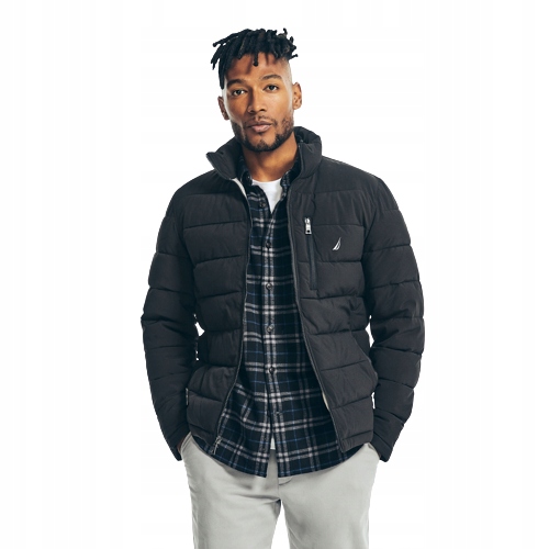 Nautica pánská zimní, prošívaná bunda Quilted černá XXL