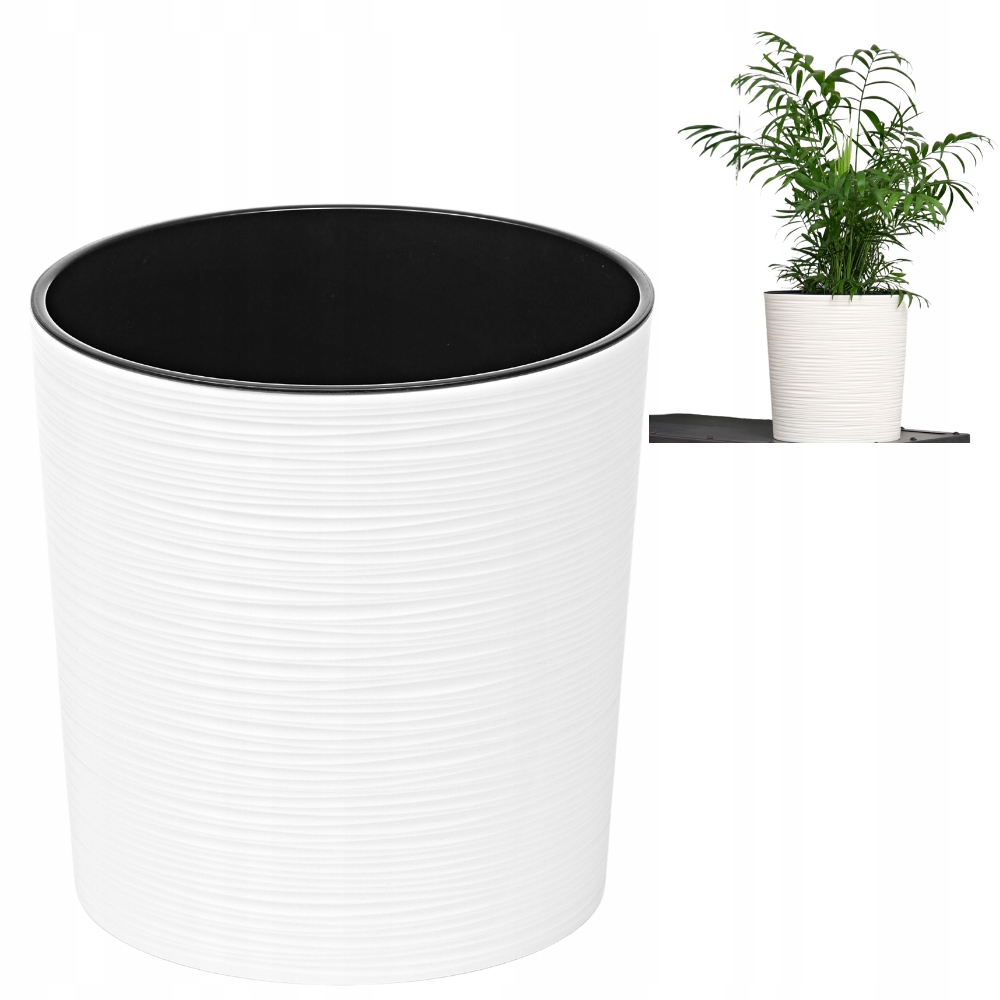 

Donica biała domowa Malwa 30 cm kwietnik