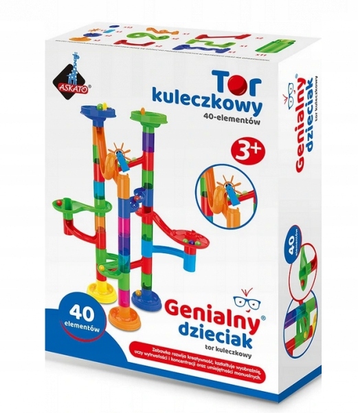 

Genialny dzieciak Tor kuleczkowy, 40 elementów