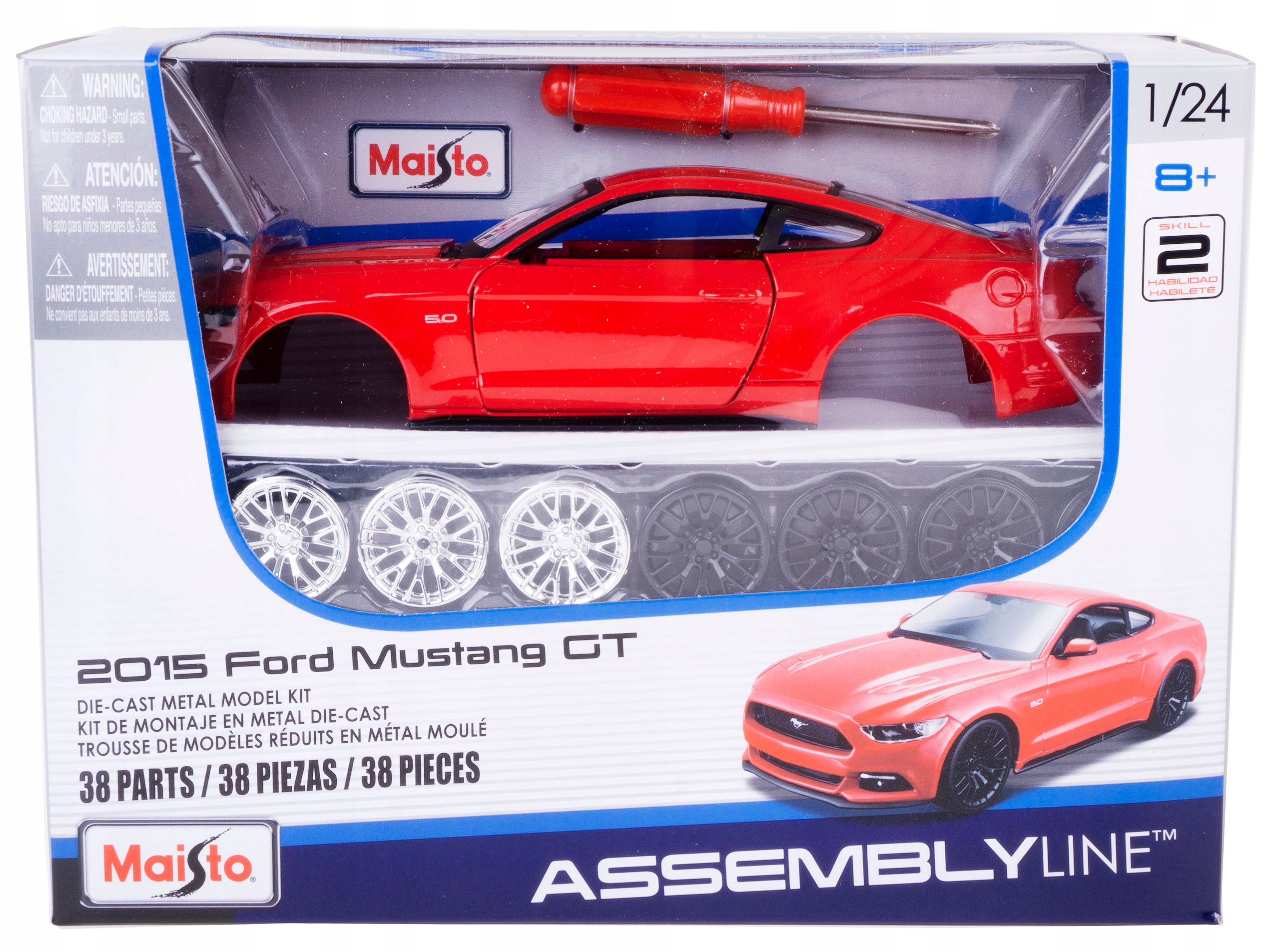 Ford Mustang Gt 1:24 Model Pro Skládání Kit Maisto