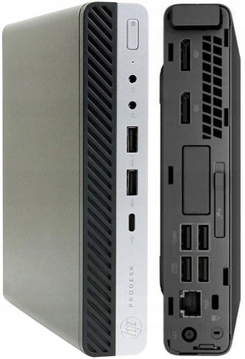 TANI MAŁY KOMPUTER CLIENT TERMINAL HDMI HP 600 G3 i3-6100t 8G 128SSD W10