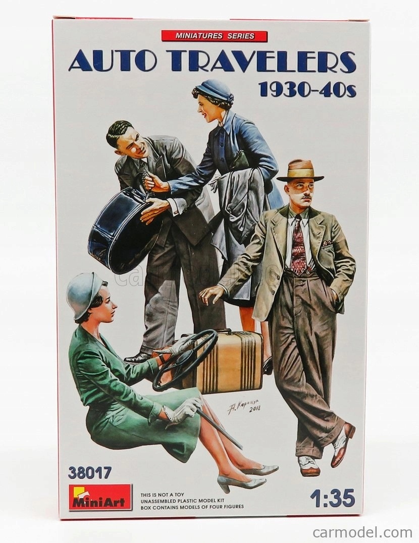 Miniart Figures Auto Travelers 1930-40s 1:35