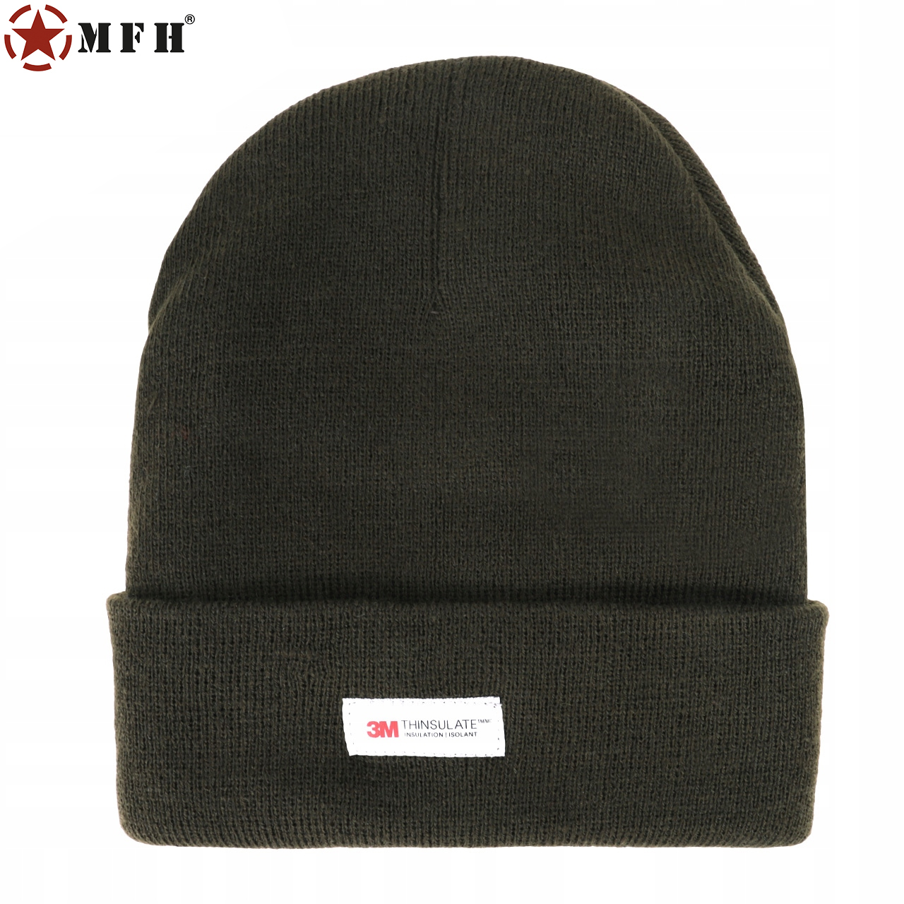 MFH CZAPKA ZIMOWA 3M Thinsulate DWUWARSTWOWA OLIVE Kolor zielony