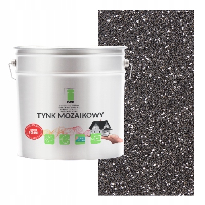 Mozaiková Omítka Černá S Bílým Marmolitem Třída 1 Mozaika 7 Kg Polský