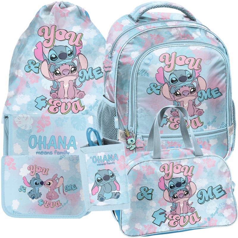 Zestaw szkolny Plecak tornister piórnik torba worek Lilo i Stitch Angel