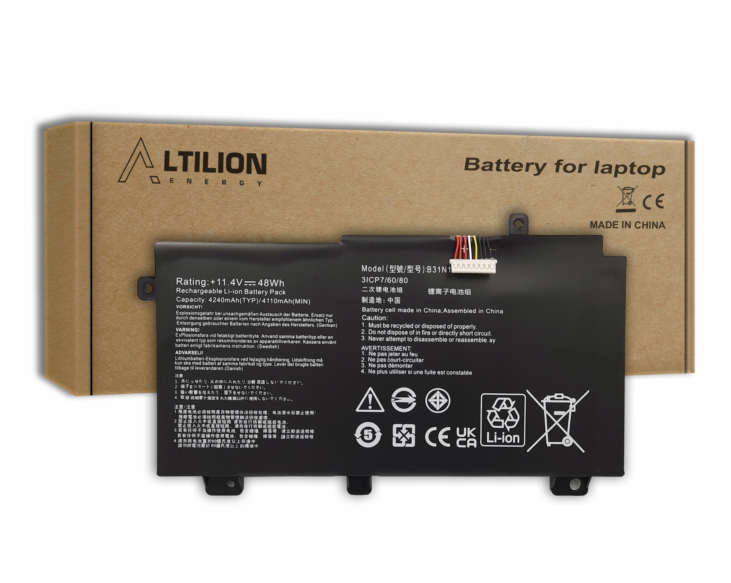 Batéria B31N1726-1 pre Asus Tuf Gaming FX504 FX505 FX80 FX86