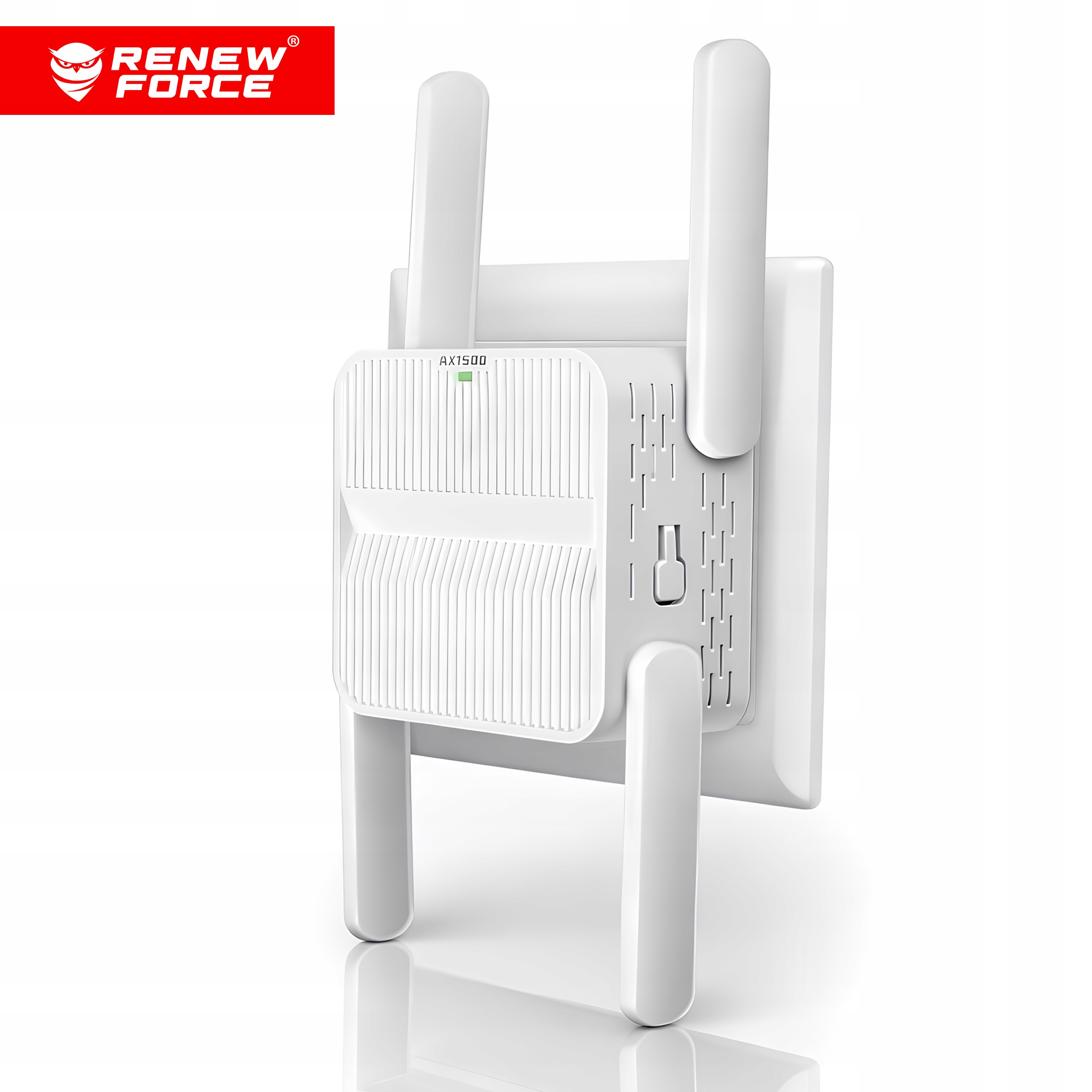 WZMACNIACZ Sygnału WiFi 5ghz 802.11bax 1500Mb/s REPEATER STANDARD WiFi 6 Model WZMACNIACZ ZASIĘGU INTERNETU WIFI Plug &Play