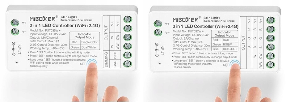 5m Zestaw taśma LED COB RGB+CCT 16W 24V Wi-Fi Barwa światła wielokolorowy