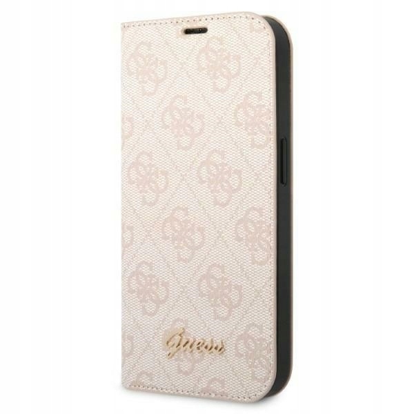 Etui Case Guess 4G Gold Logo Obudowa Futerał Do Iphone 14 15 Plus Pink