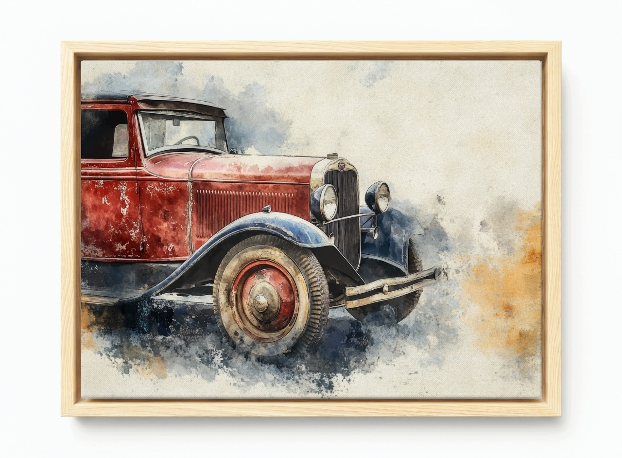 Obraz Rám American Box Auto Oldtimer Zabytek Automobilový Průmysl 60x40