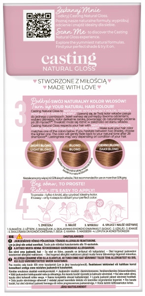 LOreal Casting Natural Gloss 723 Migdałowy Blond Typ farby