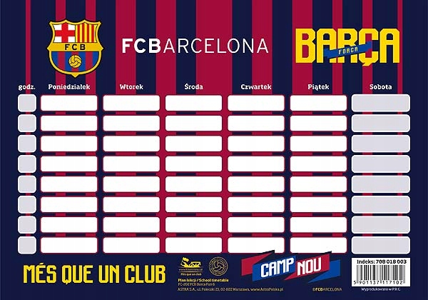 

Plan Lekcji FC-202 Fc Barcelona Barca Fa