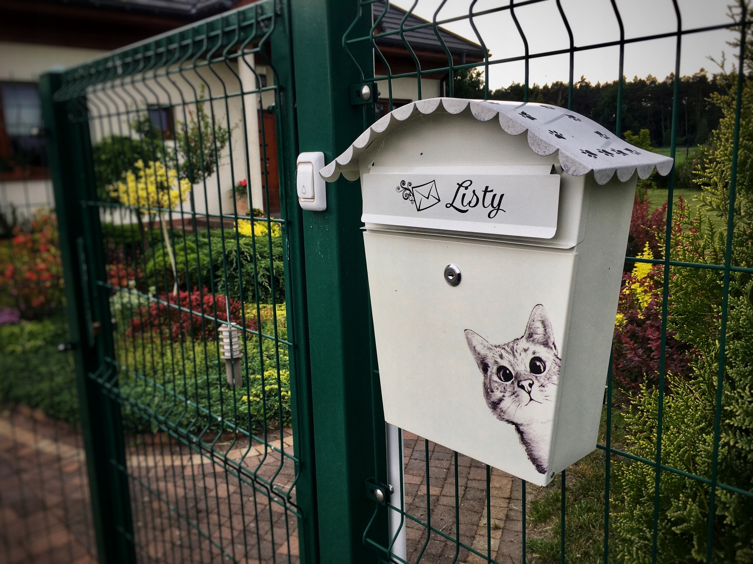 SKRZYNKA NA LISTY POCZTOWA RĘCZNIE MALOWANA kot C4 Typ skrzynki euroskrzynka wrzutnia