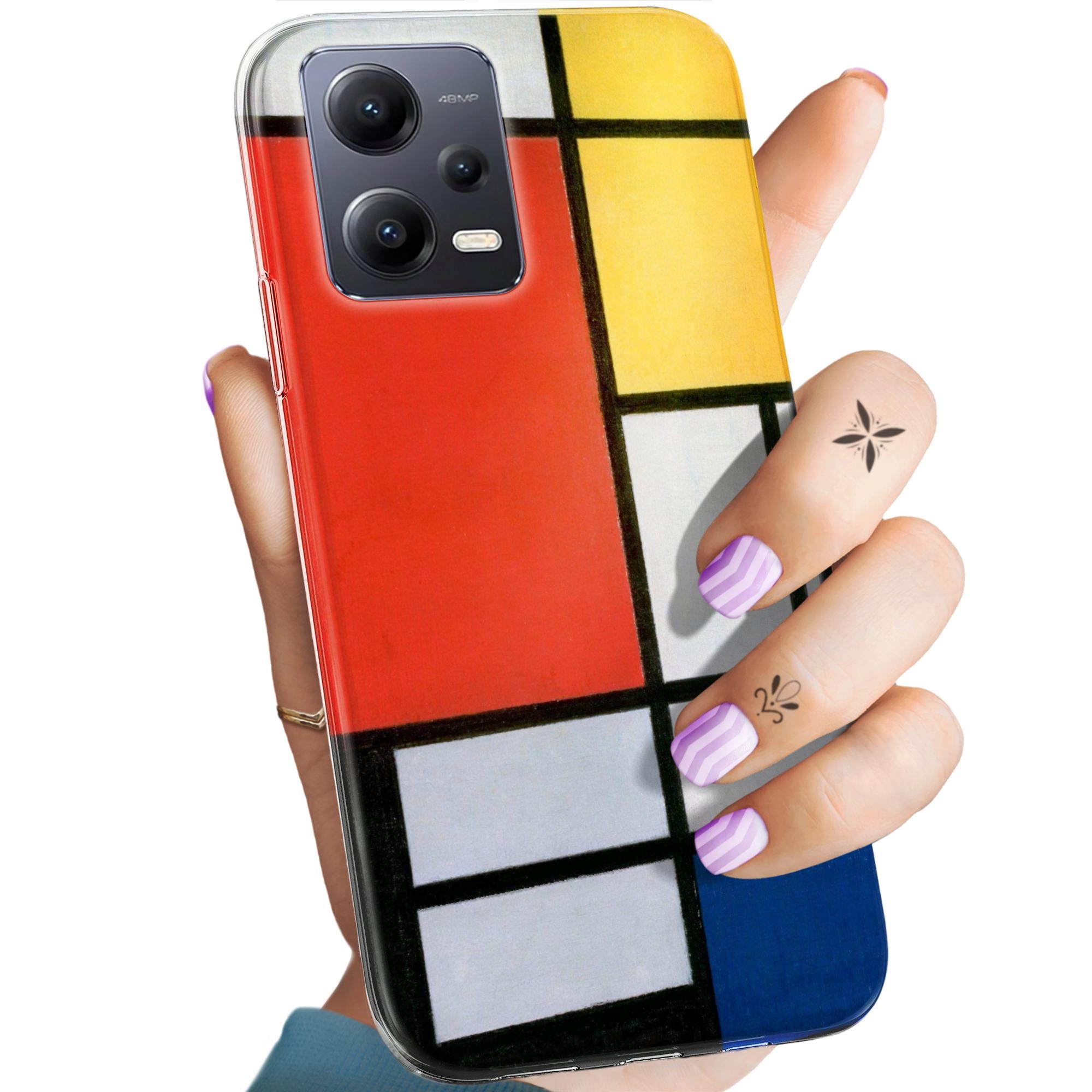 Etui Do Redmi Note 12 5G Poco X5 Piet Mondrain Abstrakcja Geometria