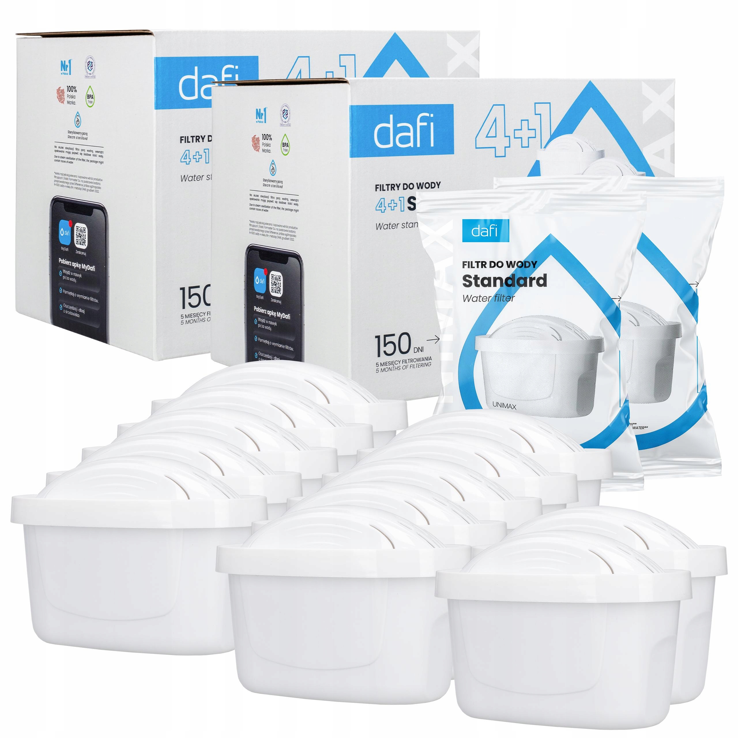 Filtry Dafi Unimax do filtrační konvice Dafi skleněné 12 kusů