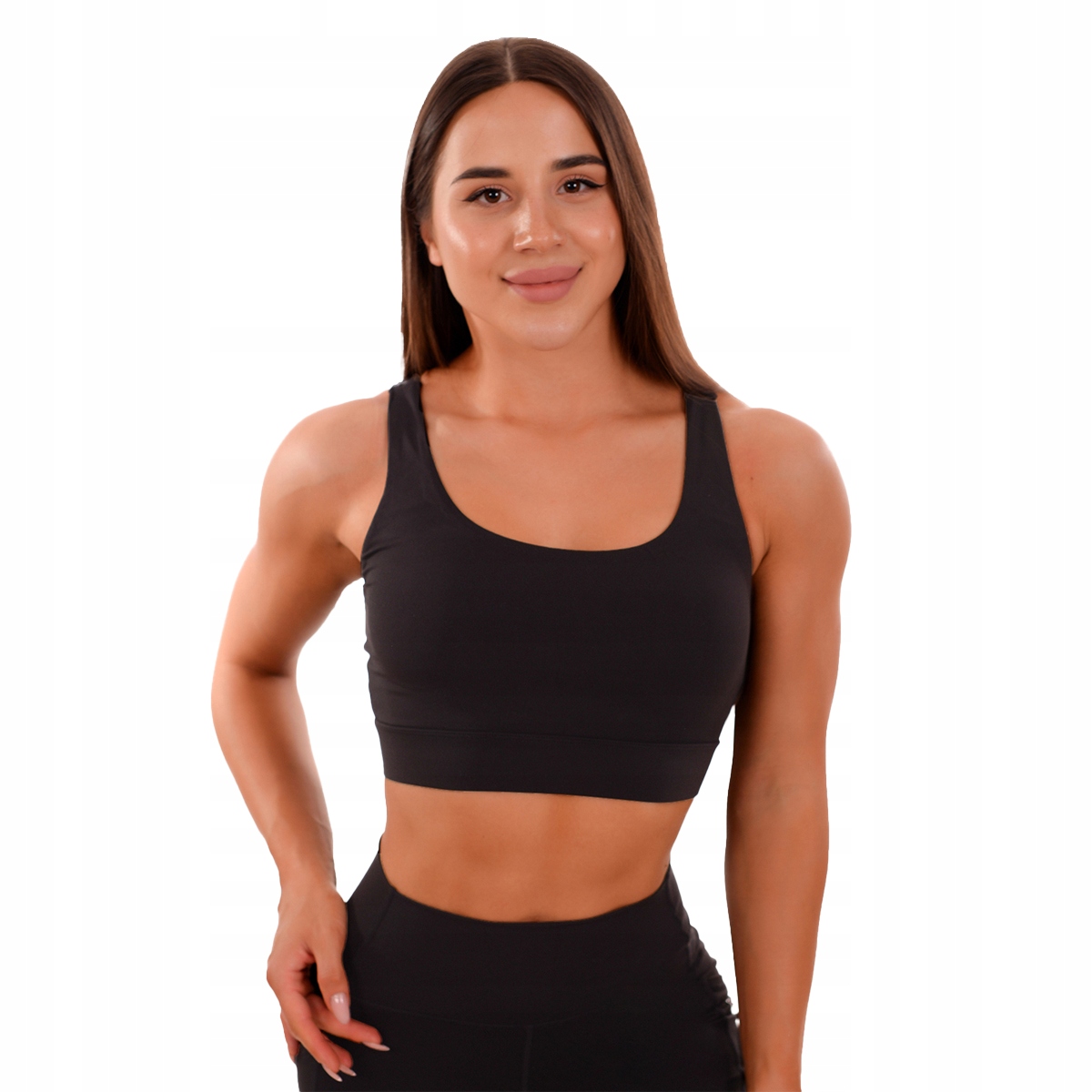 

Stanik Sportowy Fitness Siłownia Czarny GymBeam M