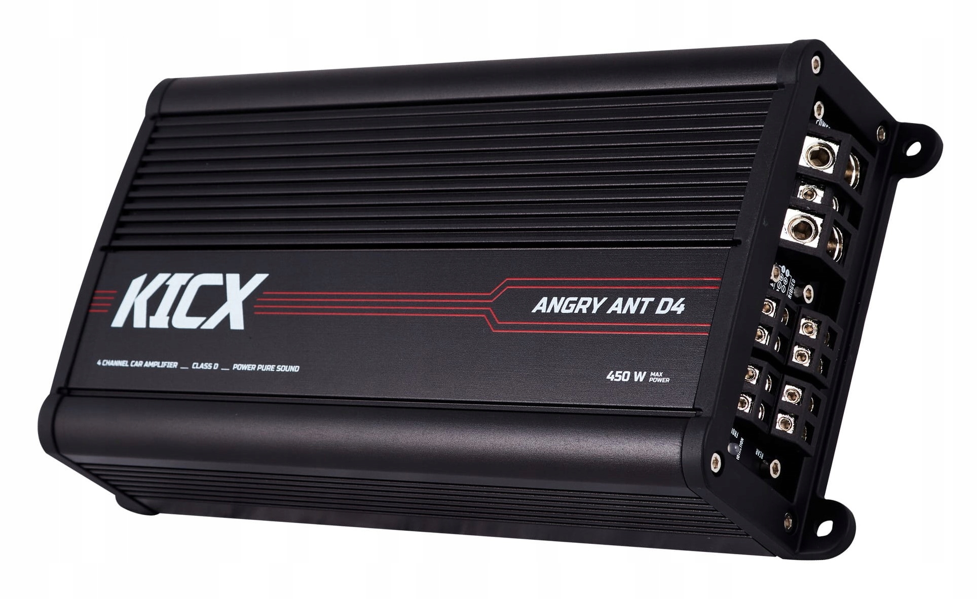 Kicx Angry Ant D4 4-kanálový automobilový zosilňovač 4x150/225W 2x450W Rms