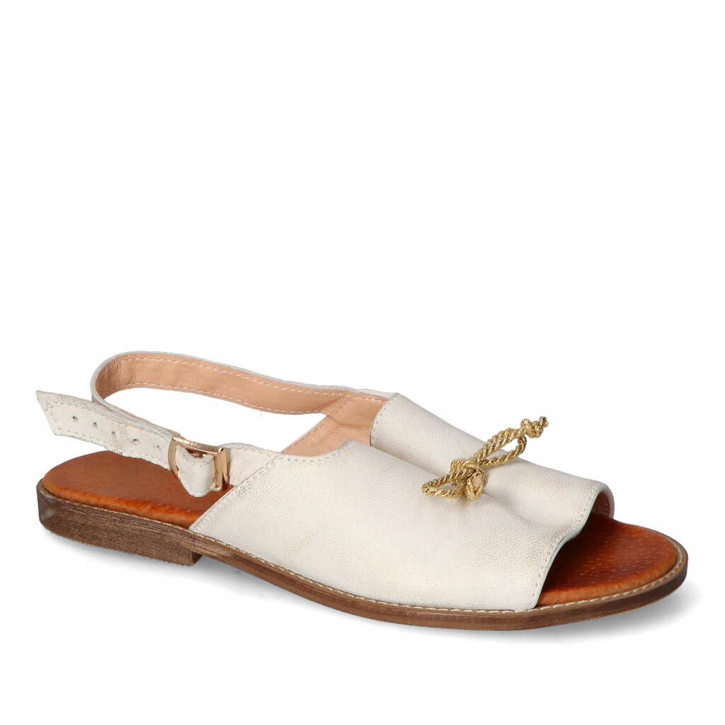 Sandály Lewski 3571 Zlaté přetíratelné 38