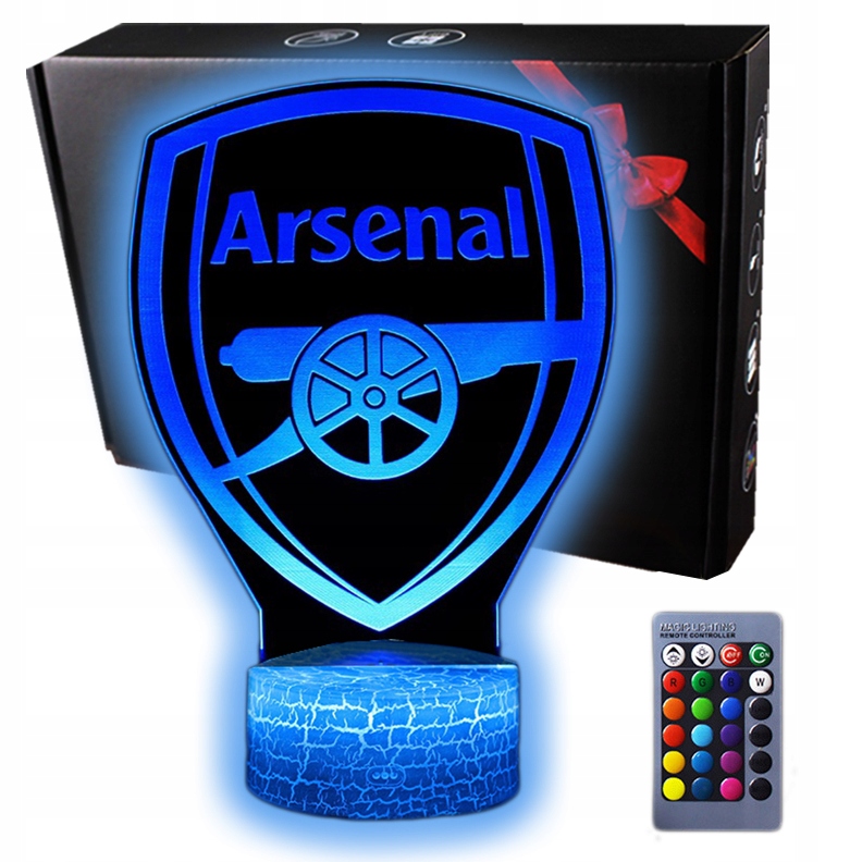 

Lampka 3D nocna led usb Piłka Nożna Arsenal