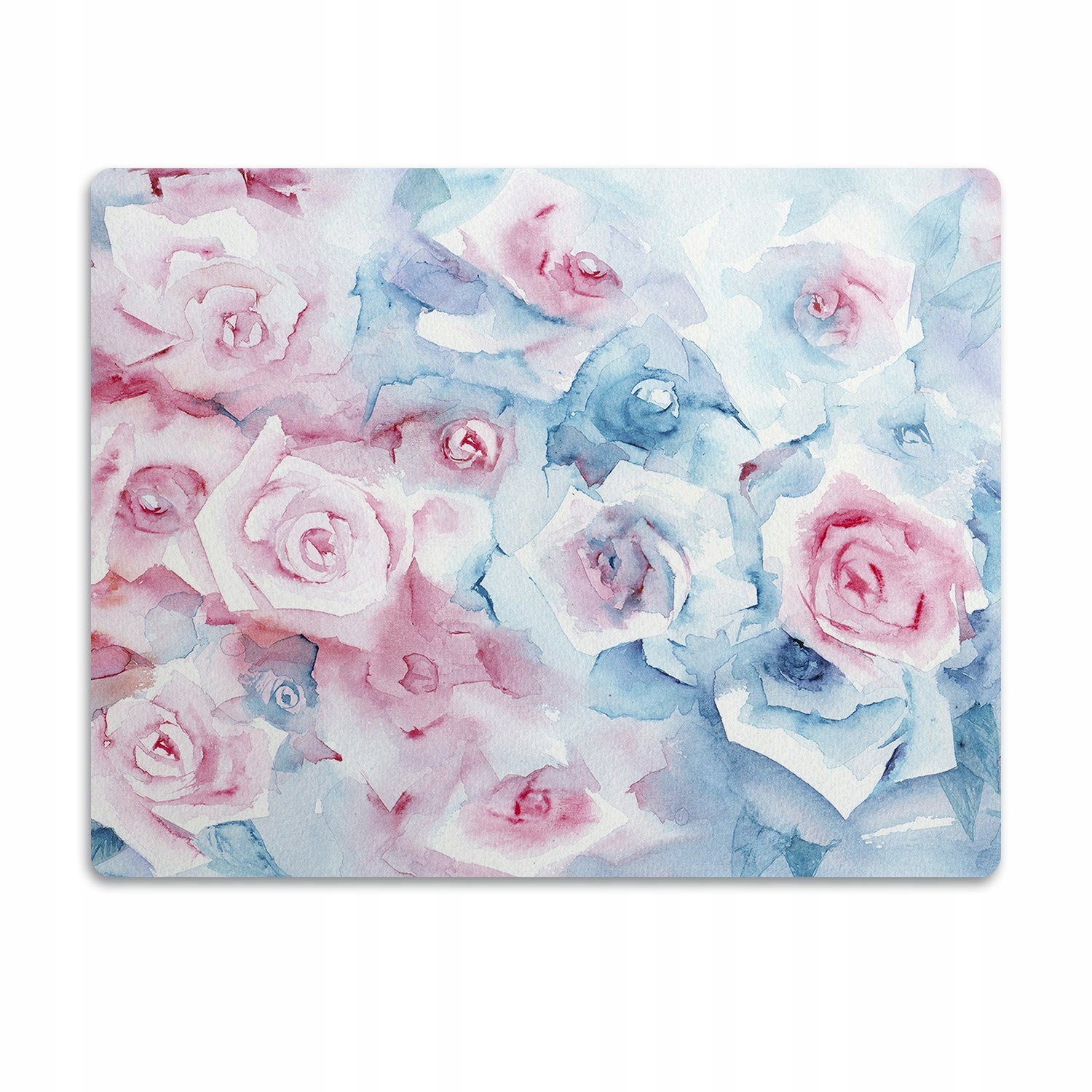 Levně Podložka pod misku Růžovo-modré růže 90x60 cm