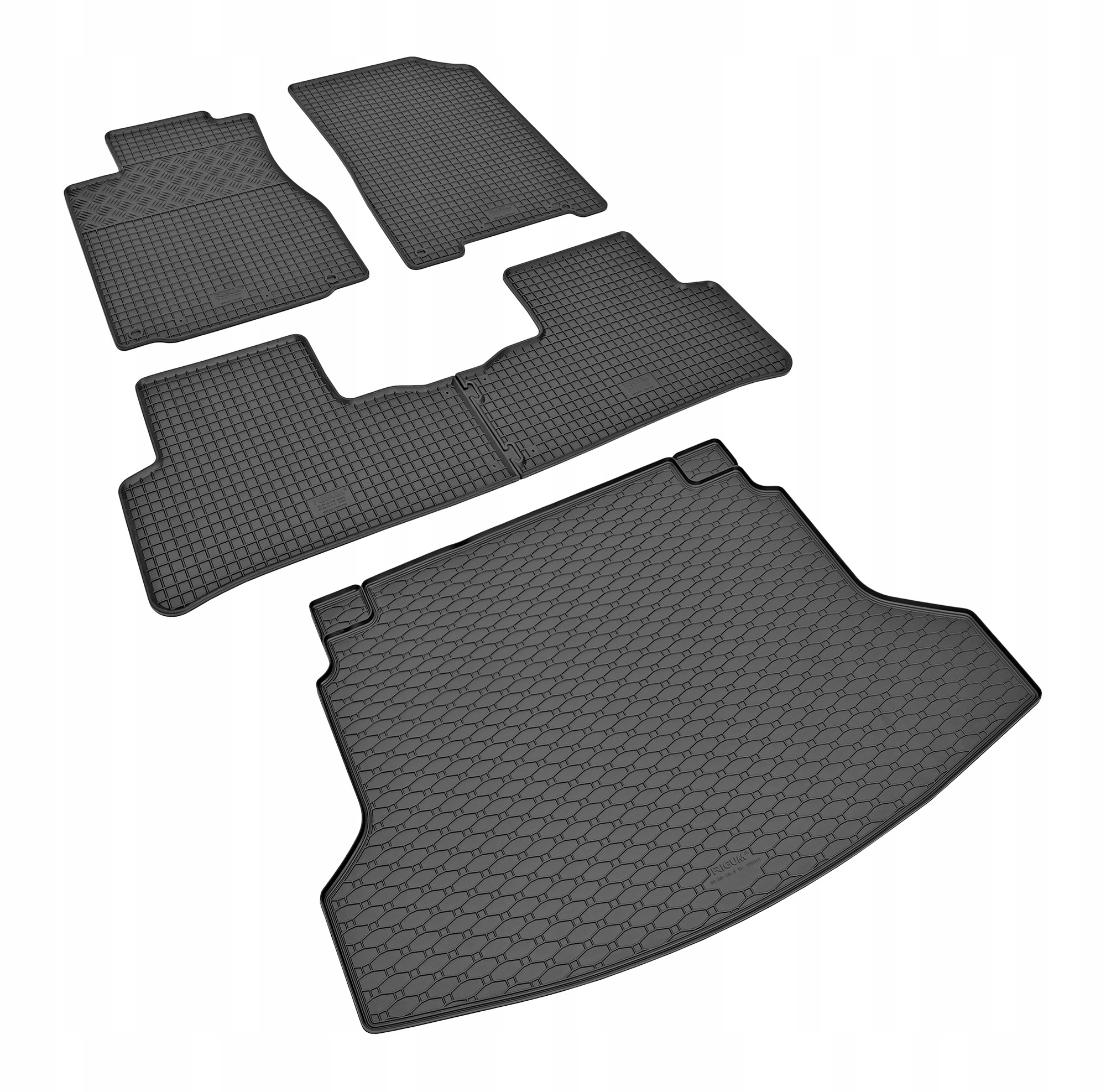 Zestaw dywaników do Honda CR-V od 2013 do 2018 - dywaniki gumowe i mata