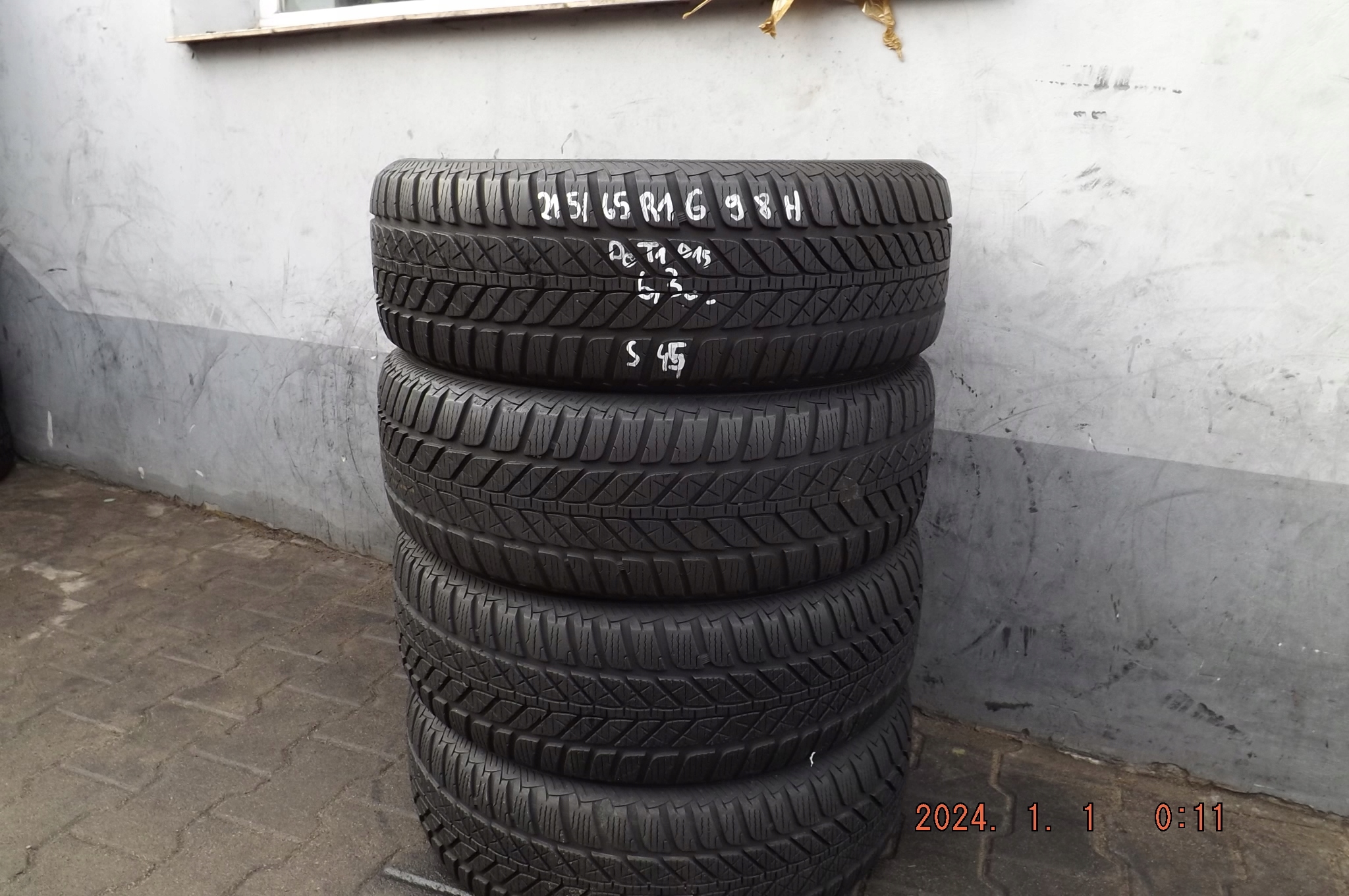 [S45] 4XZIMA 215/65R16 98H FULDA KRISTALL CONTROL HP & Marka Fulda