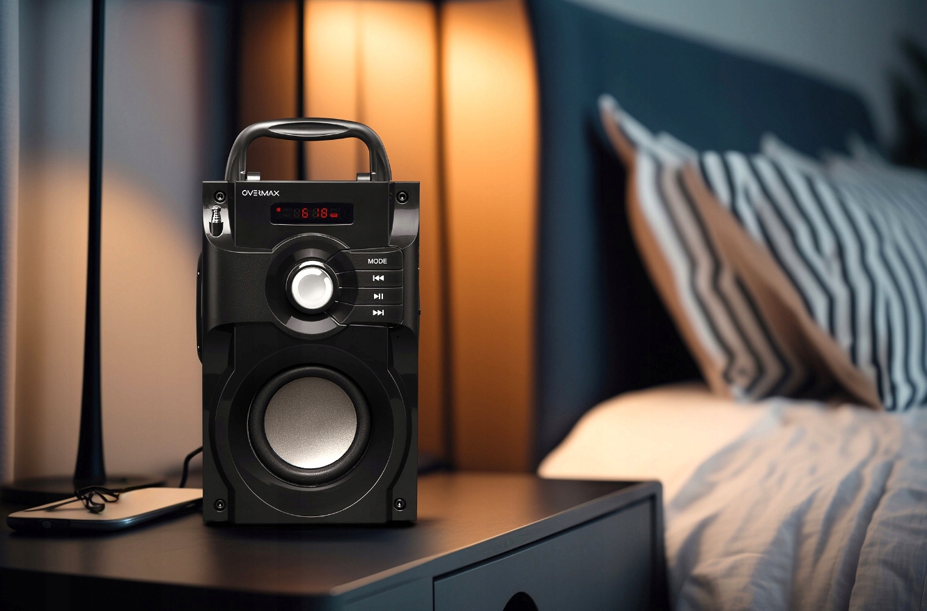 GŁOŚNIK PRZENOŚNY BEZPRZEWODOWY Bluetooth Soundbeat 2.0 USB SD AUX RADIO Komunikacja Bluetooth