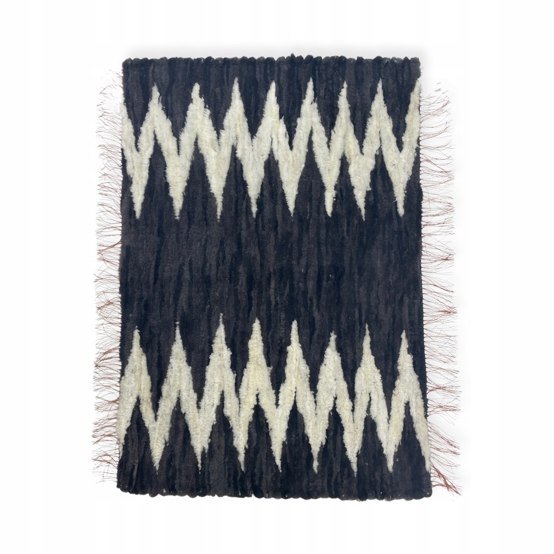 Nadýchaný Koberec z vlny s Moderním Vzorem, velký