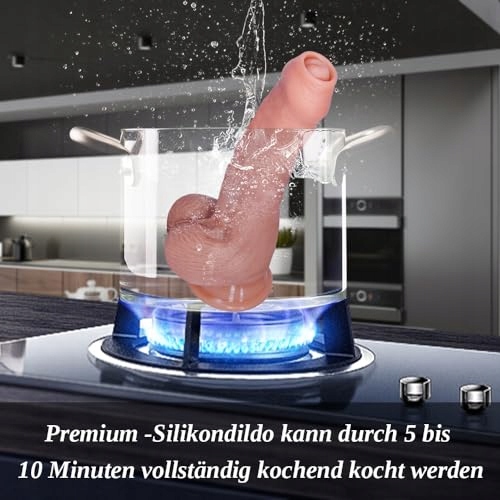 REALISTISCHER Silikonowy Dildo 20 cm Z Przyssawką Dla Początkujących — miniatura 7