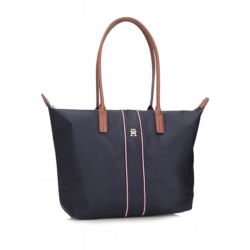 Dámská kabelka Tommy Hilfiger AW0AW17706 0GY Popette Tote Corp tmavě modrá