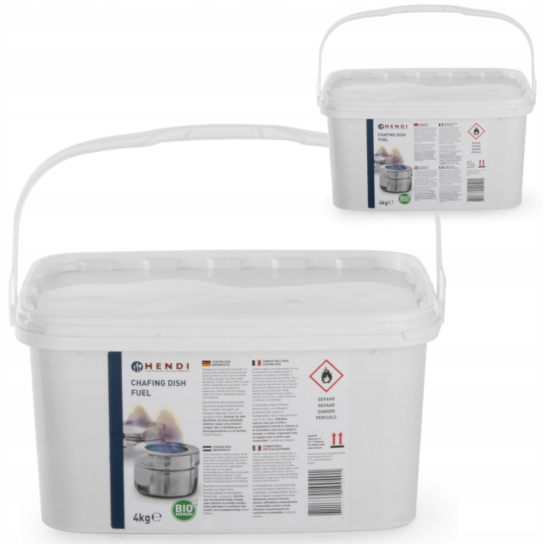 Etanolová pasta pro gastronomické ohřívače sada 2 x 4 kg Hendi 190