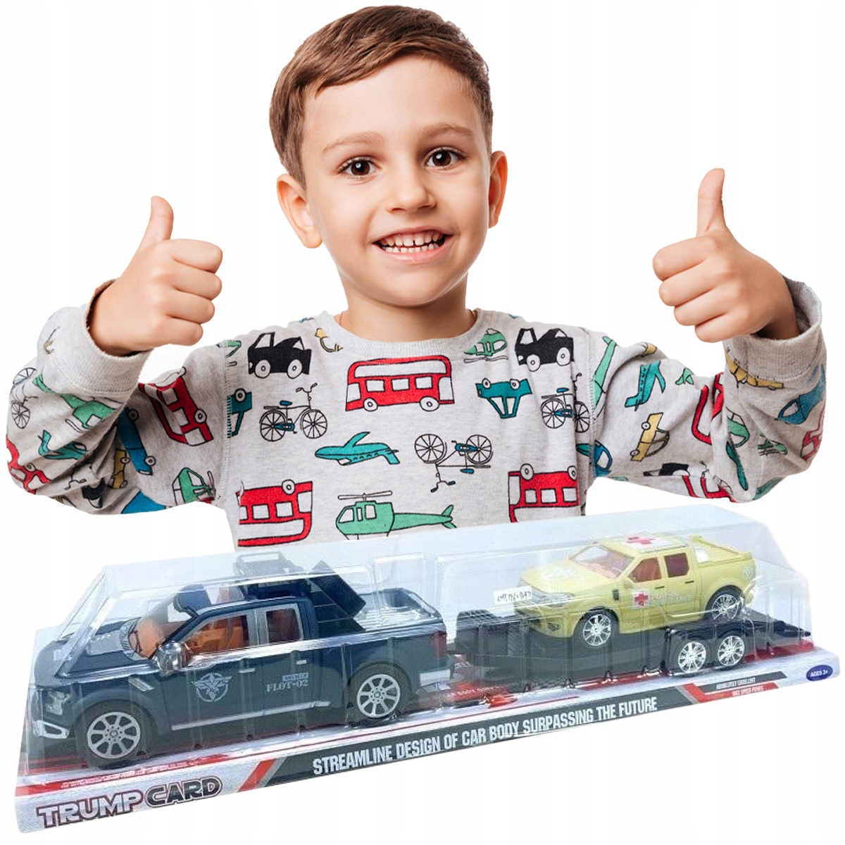 Zabawkowe Autko z Przyczepką Model REALISTYCZNY