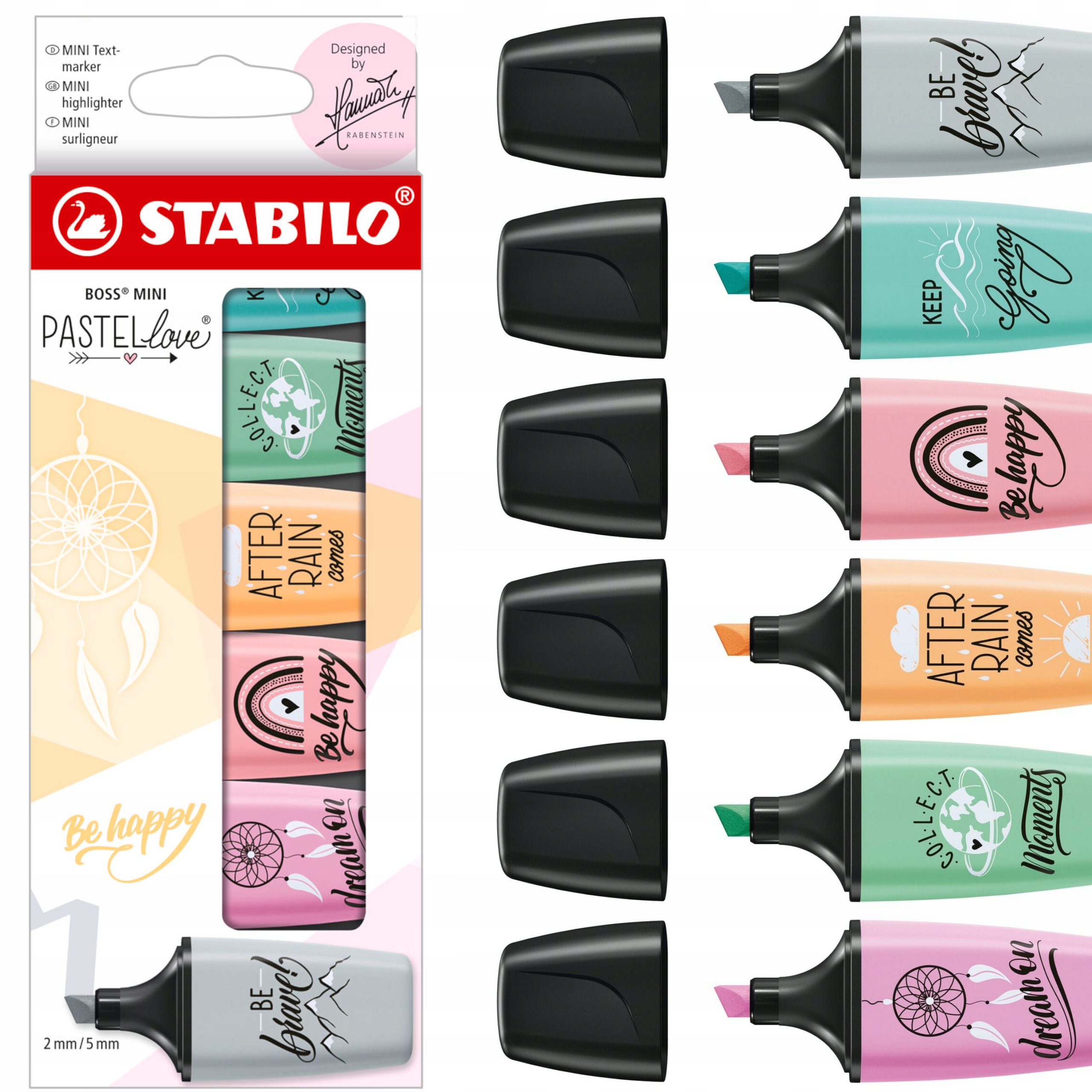

Zakreślacz mini Stabilo Boss pastelowe