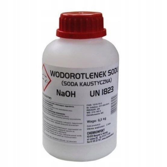 

Soda kaustyczna wodorotlenek sodu do uli 0.5kg