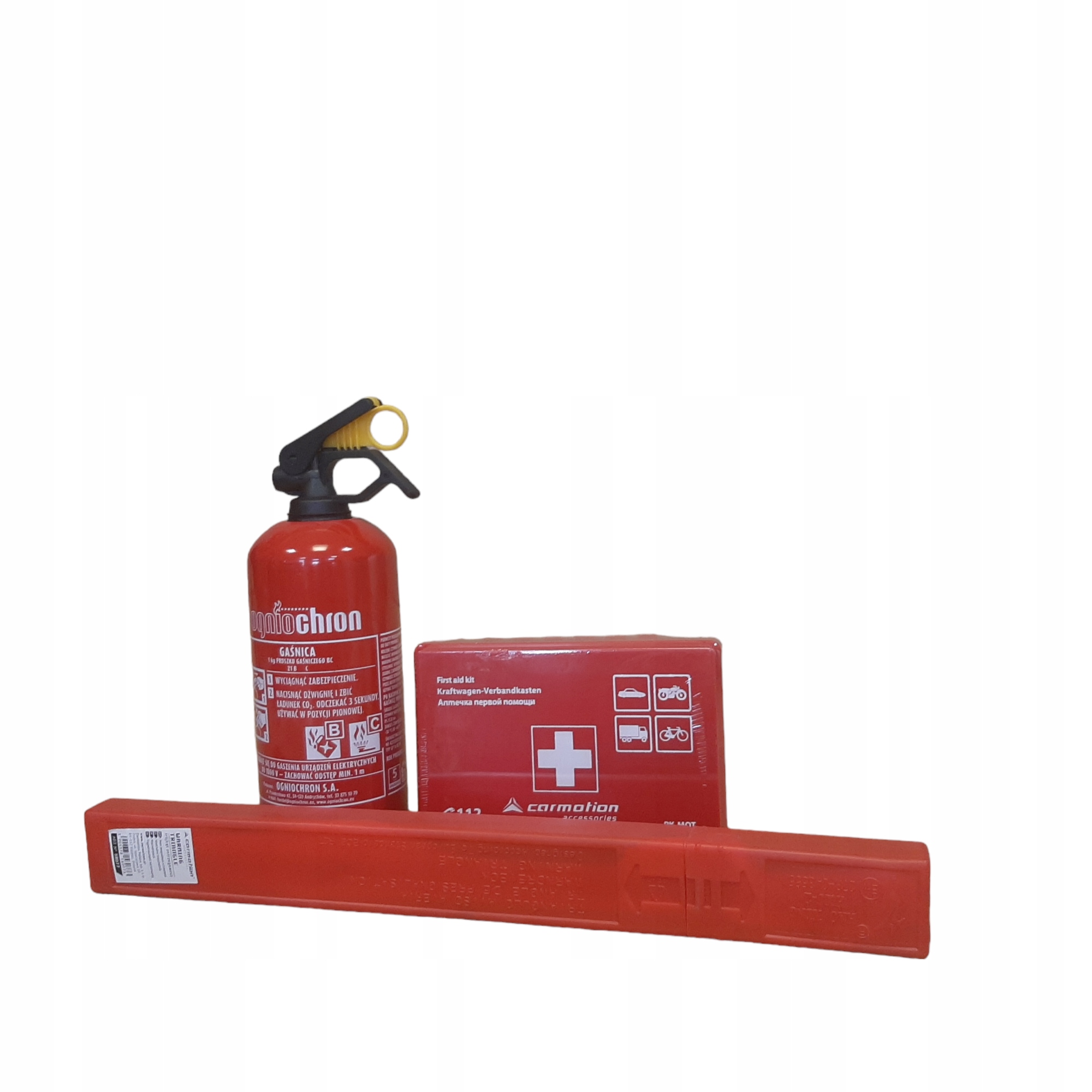 ZESTAW APTECZKA GAŚNICA TRÓJKĄT 3W1 Producent Agmi