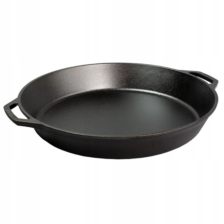 Duża Patelnia Żeliwna Lodge głęboka patelnia Z Dwoma Uchwytami Lodge