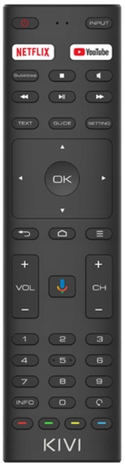 Telewizor KIVI 55U740NB 55" 4K Android TV DVB-T2 Typ telewizora LED