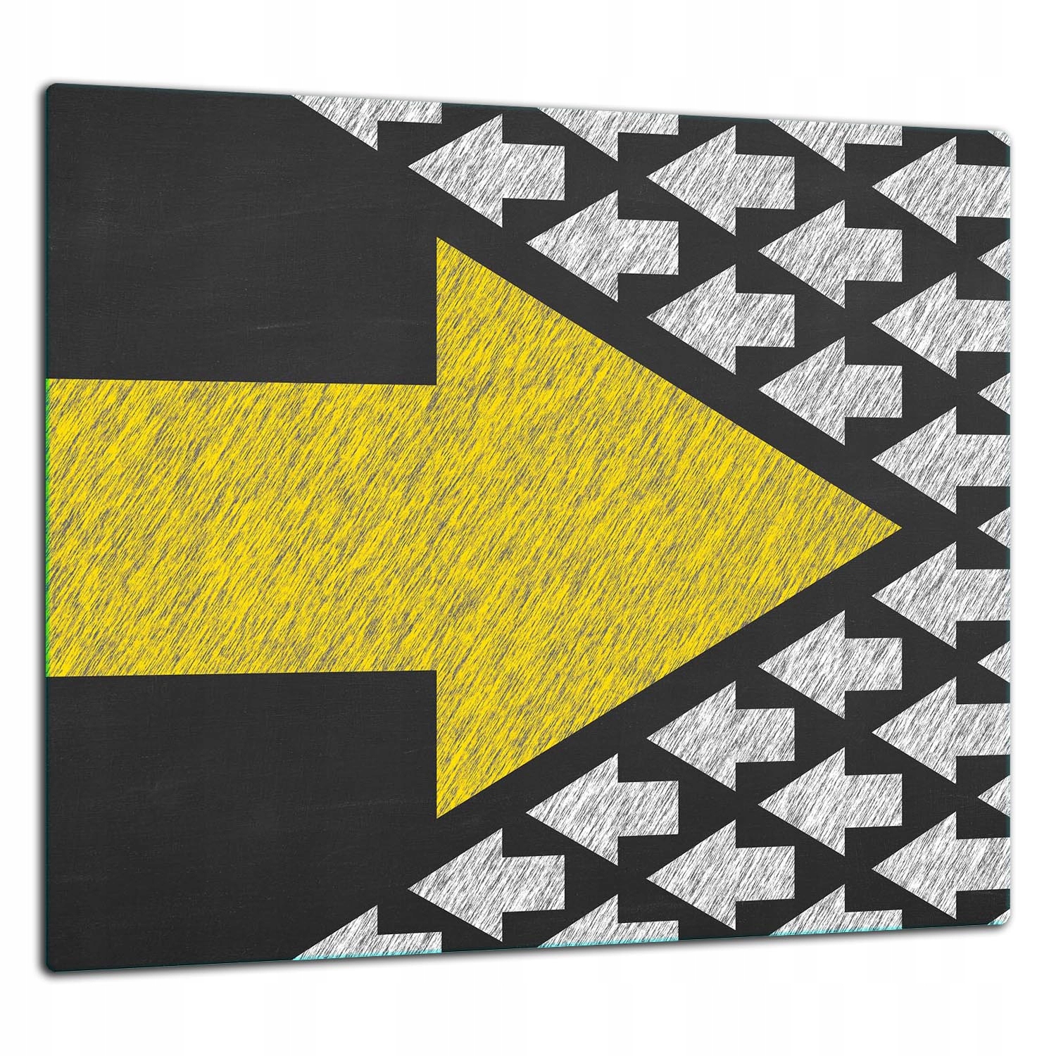 Skleněná Ochranná Deska Panel Lepidlo 65x60 Vzor