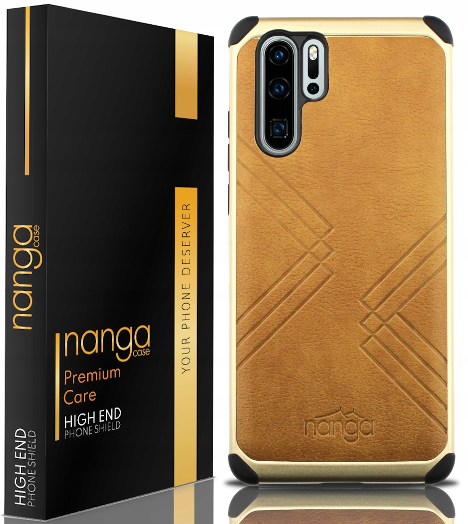 

Etui Ze Skóry Business Do Huawei P30 Pro Gold