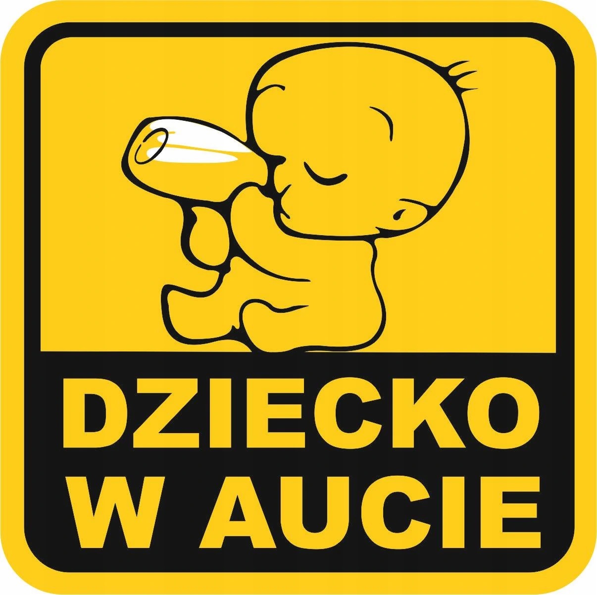 

Naklejka Informacyjna Samochodowa Dziecko W Aucie