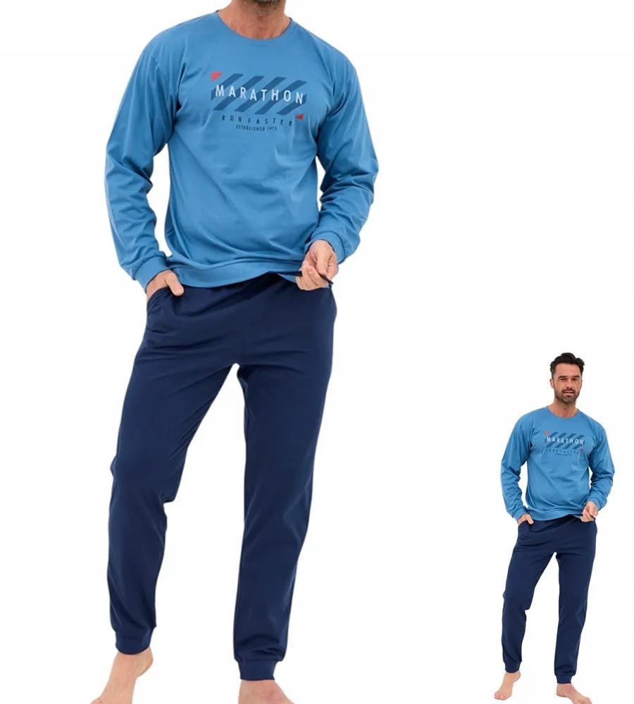 Pánské Pyžamo Cornette 322 Marathon XXL 52 Granátová
