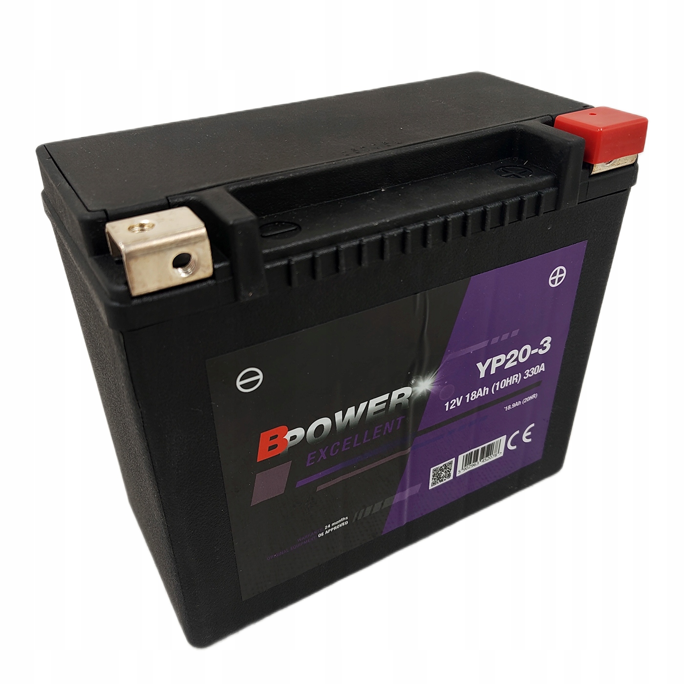 Batéria Bpower Excellent AGMYP20-3 12V 18Ah 330A P+ YTX20L-BS YTX20HL-BS