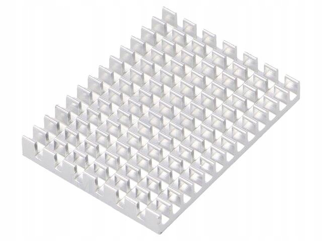 Radiator wytłaczany żeberkowy Raspberry Pi srebrny L 40mm T-25B071253